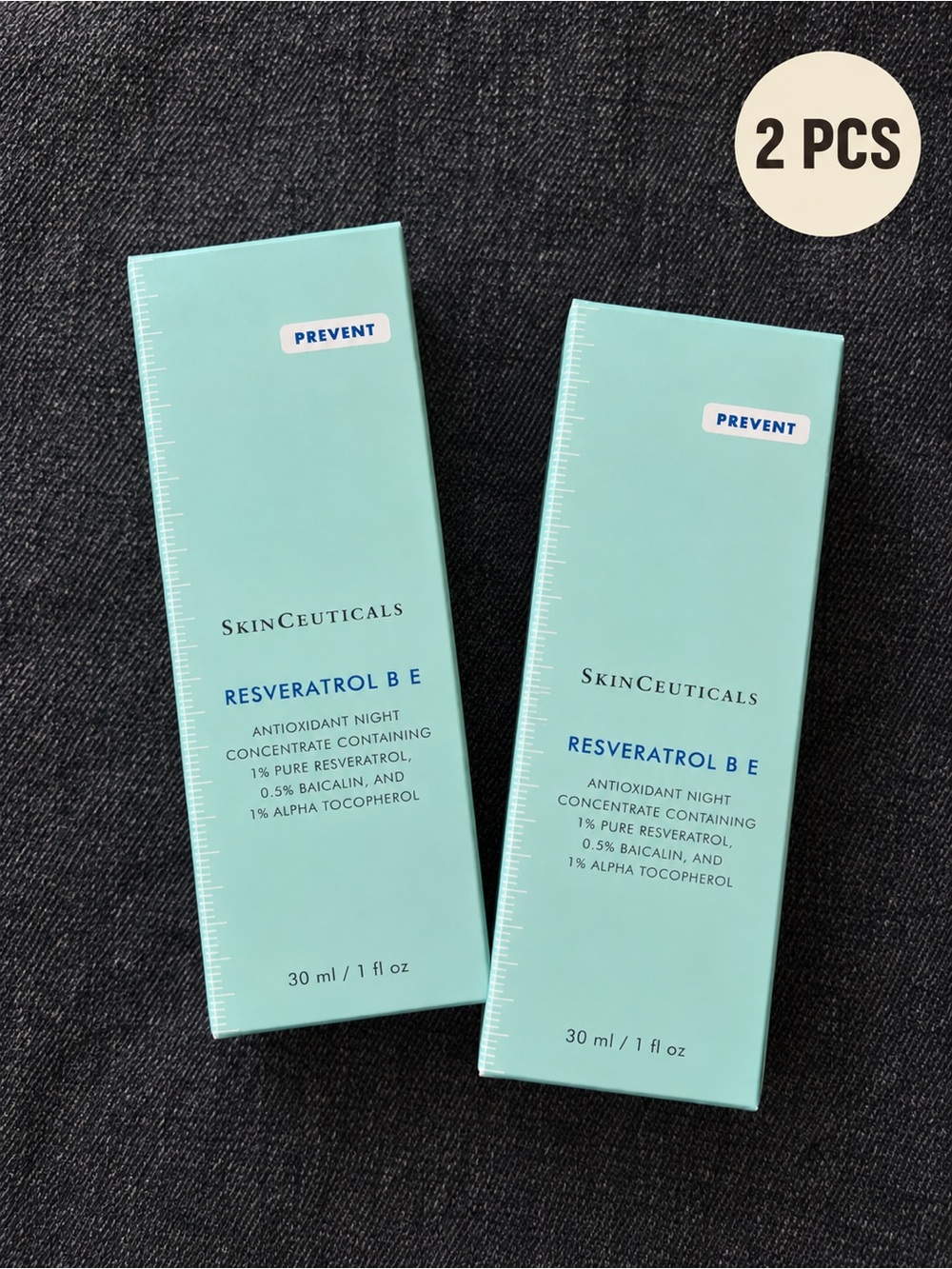 SkinCeuticals Resveratrol B E Antioxidant Night Concentrate - 2 Pack, Mint
